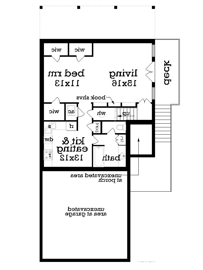 Optional Finished Walk Out Basement - Bonus Space image of Mountain Aire - 1005 House Plan